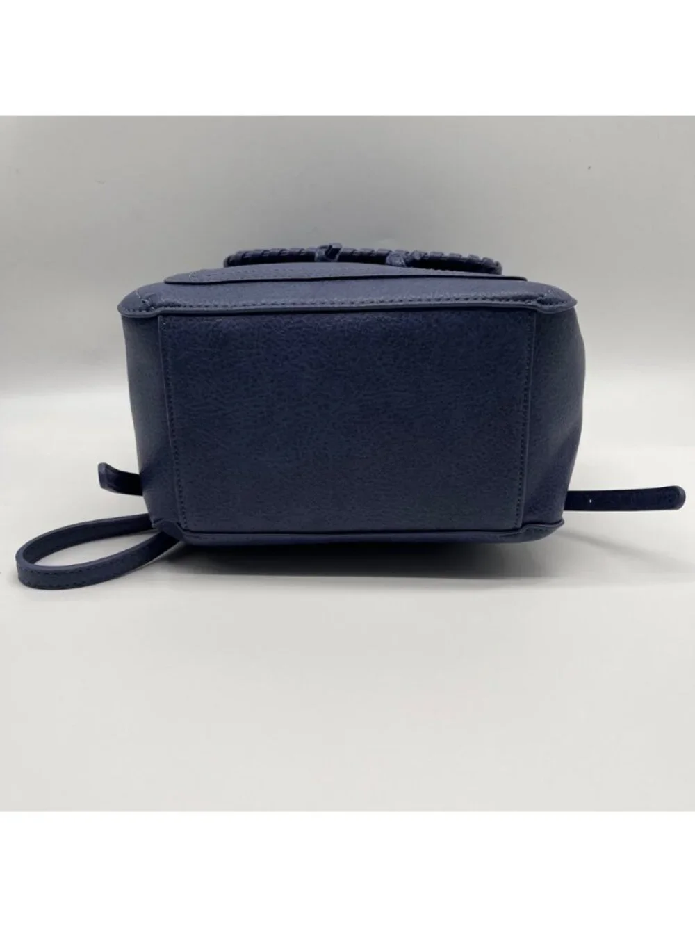 Style & Co Moonlight Blue Faux Leather Whip‑Stitch Backpack